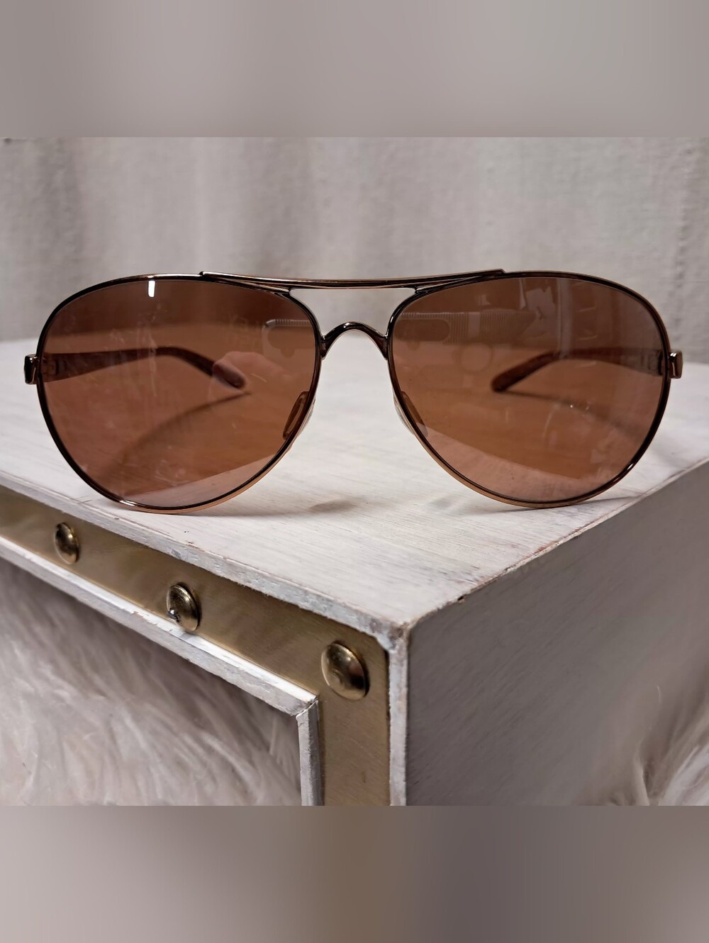 Oakley Feedback Sunglasses with Iridescent Tortoise Shell Frames